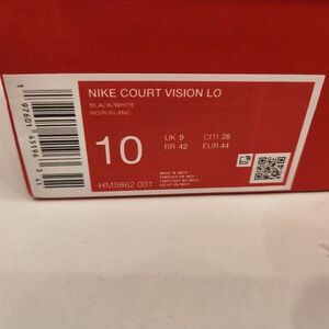 Nike Court Vision Lo Black White Sneakers